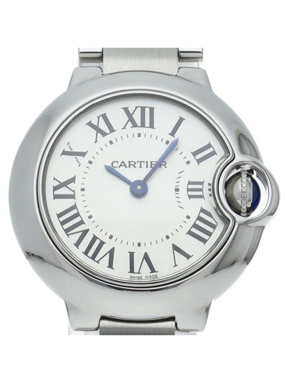 Cartier Ballon Bleu SM Watch 28 SS White Medium